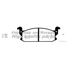 D092-02 ASHUKI Комплект тормозных колодок, дисковый тормоз