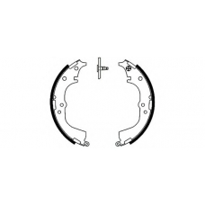 8DB 355 002-181 HELLA Комплект тормозных колодок