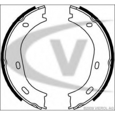 V30-0492 VEMO/VAICO Комплект тормозных колодок, стояночная тормозная с