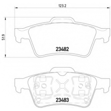 MDB2281 DON Комплект тормозных колодок, дисковый тормоз
