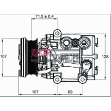 8405681 KUHLER SCHNEIDER Компрессор, кондиционер