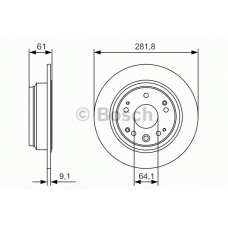 0 986 479 A91 BOSCH Тормозной диск