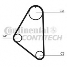 CT558 CONTITECH Ремень ГРМ