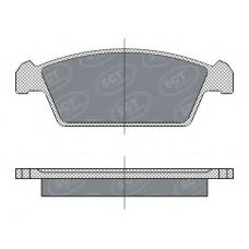 SP 264 SCT Комплект тормозных колодок, дисковый тормоз