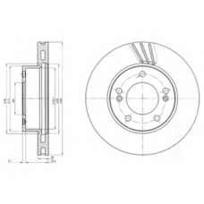 BG4207 DELPHI Тормозной диск