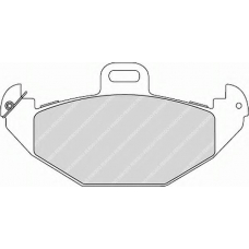 FDB1278 FERODO Комплект тормозных колодок, дисковый тормоз