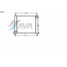 AU2067 AVA Радиатор, охлаждение двигателя