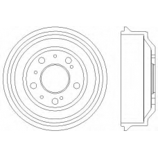 60606 PAGID Тормозной барабан