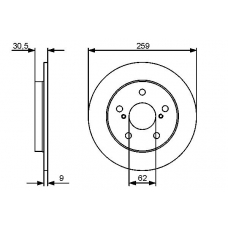 0 986 479 418 BOSCH Тормозной диск