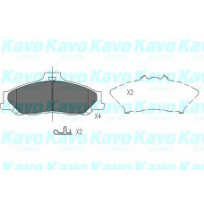 KBP-4510 KAVO PARTS Комплект тормозных колодок, дисковый тормоз