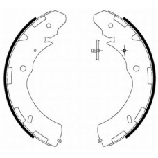 8DB 355 000-421 HELLA Комплект тормозных колодок