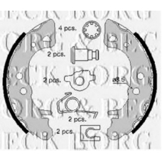 BBS6142 BORG & BECK Комплект тормозных колодок