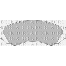 BBP1272 BORG & BECK Комплект тормозных колодок, дисковый тормоз