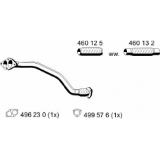 243469 ERNST Труба выхлопного газа