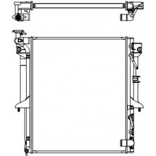 3321-1077 SAKURA  Automotive Радиатор, охлаждение двигателя