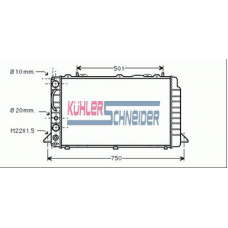 5016001 KUHLER SCHNEIDER Радиатор, охлаждение двигател