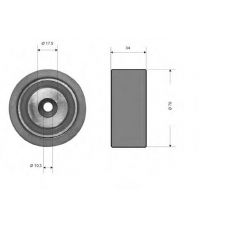 TKR 9213 TIMKEN Натяжной ролик, ремень грм