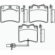 P 85 048 BREMBO Комплект тормозных колодок, дисковый тормоз