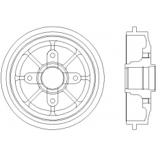 94026600 TEXTAR Тормозной барабан