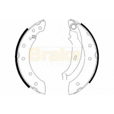 SH2474 BRAKE ENGINEERING Комплект тормозных колодок