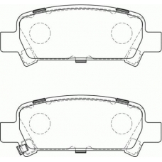 FD7219A NECTO Комплект тормозных колодок, дисковый тормоз