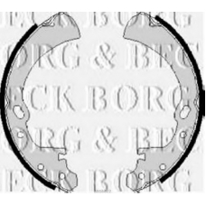 BBS6022 BORG & BECK Комплект тормозных колодок