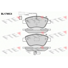 BL1796C4 FTE Комплект тормозных колодок, дисковый тормоз