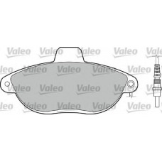 598073 VALEO Комплект тормозных колодок, дисковый тормоз