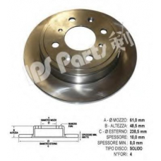 IBP-1499 IPS Parts Тормозной диск
