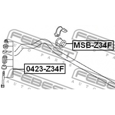 MSB-Z34F FEBEST Опора, стабилизатор