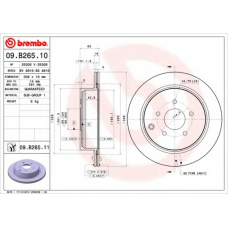 09.B265.10 BREMBO Тормозной диск