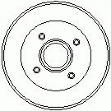 7D0388 KAWE Тормозной барабан