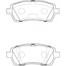 FD7390A NECTO Комплект тормозных колодок, дисковый тормоз