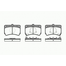 0212 02 KAWE Комплект тормозных колодок, дисковый тормоз