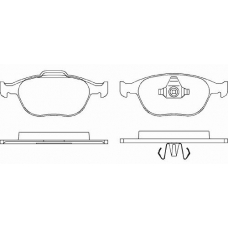 P 24 071 BREMBO Комплект тормозных колодок, дисковый тормоз