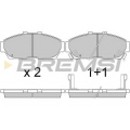 BP2736 BREMSI Комплект тормозных колодок, дисковый тормоз