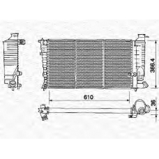 350213376000 MAGNETI MARELLI Радиатор, охлаждение двигателя