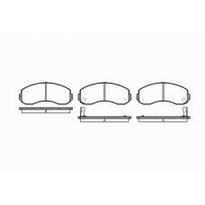 0619 02 KAWE Комплект тормозных колодок, дисковый тормоз