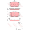 GDB3409 TRW Комплект тормозных колодок, дисковый тормоз