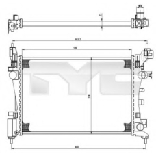 725-0035 TYC Радиатор, охлаждение двигателя