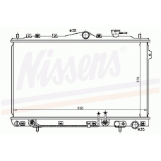 67014 NISSENS Радиатор, охлаждение двигателя
