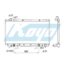 PA010402 KOYO P-tank corrugate-fin ass'y