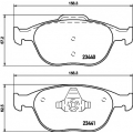 8DB 355 009-561 HELLA PAGID Комплект тормозных колодок, дисковый тормоз