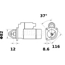 MS 373 MAHLE Стартер