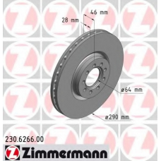 230.6266.00 ZIMMERMANN Тормозной диск