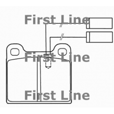 FBP1038 FIRST LINE Комплект тормозных колодок, дисковый тормоз