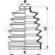 J2863011<br />NIPPARTS<br />Комплект пылника, приводной вал