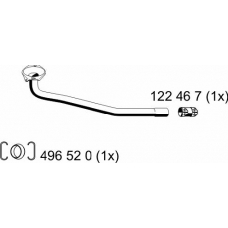 122450 ERNST Труба выхлопного газа