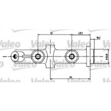 350454 VALEO Главный тормозной цилиндр