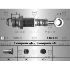 80663 Malo Тормозной шланг
